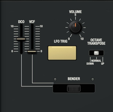 Bender, Volume, Octave Transpose