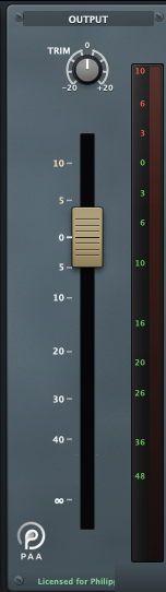 Output panel